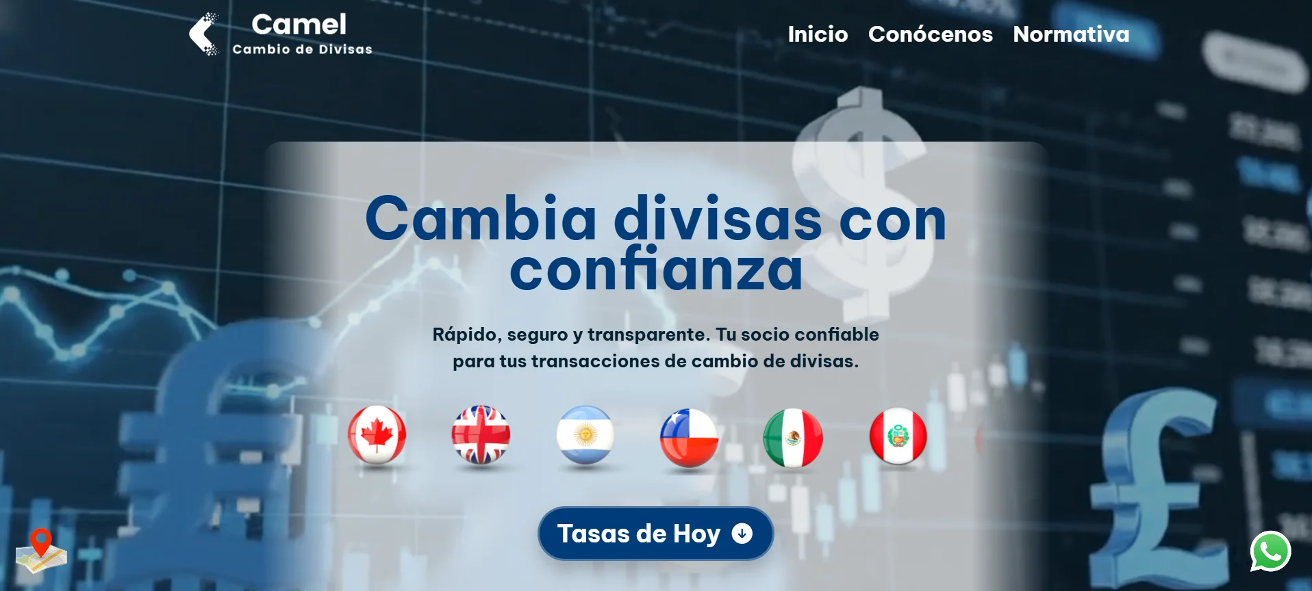Cambios Camel — WebSite Corporativo